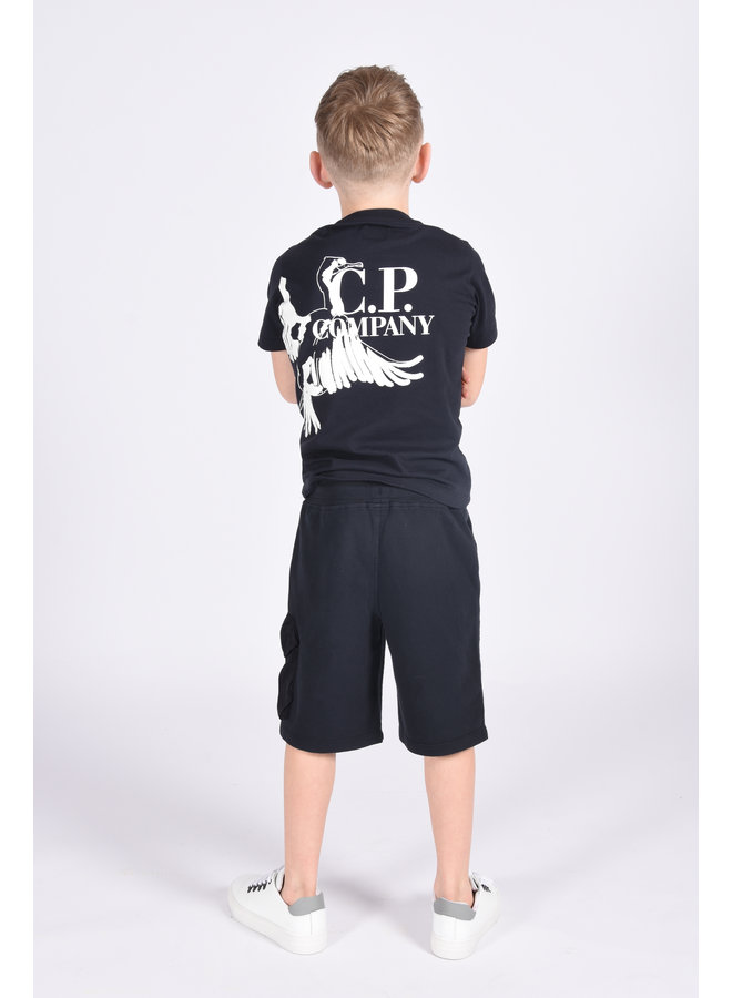 C.P. Company Kids SS23 - 30/1 Jersey Graphic Bird Logo T-shirt - Total Eclipse