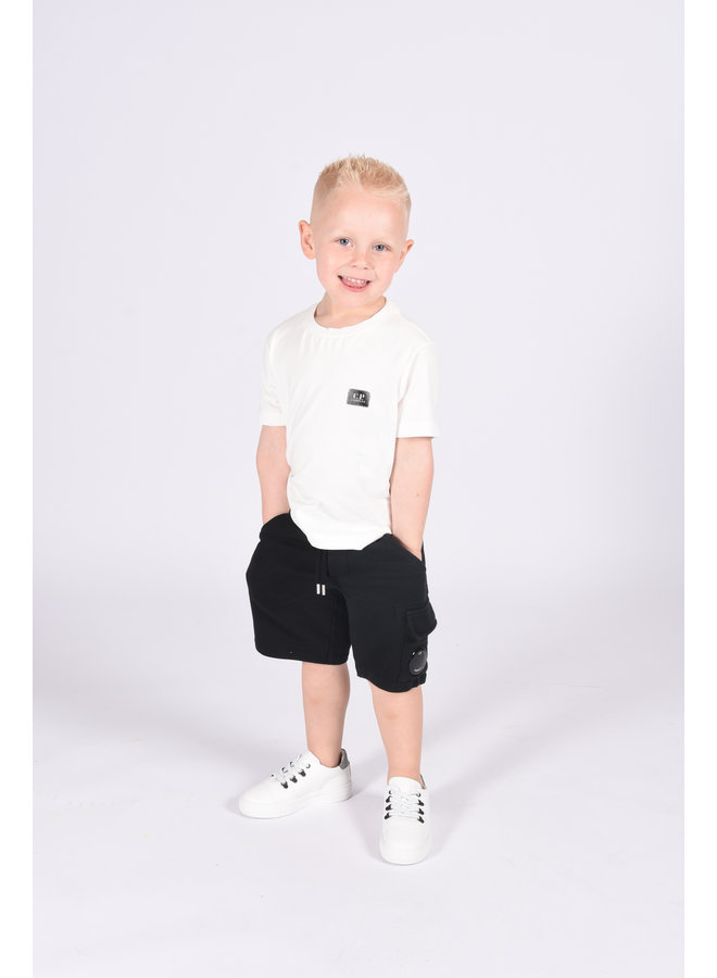 C.P. Company Kids - 30/1 Jersey Logo T-shirt - Gauze White