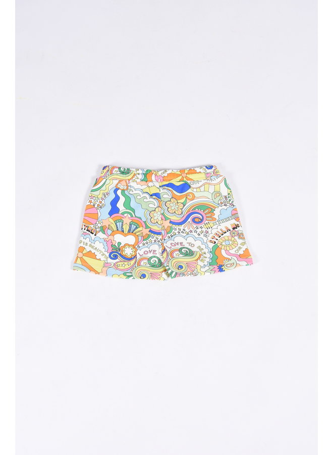 Stella McCartney Girl SS23 - TS6A49 Shorts - Ivory/Colourful