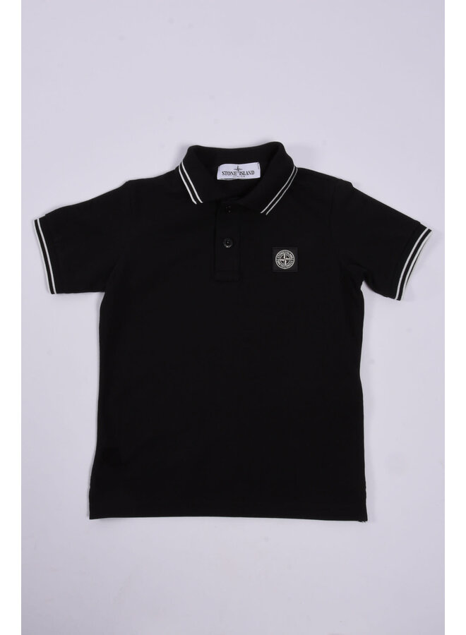 Stone Island - Polo Shirt Logo-Patch - Black