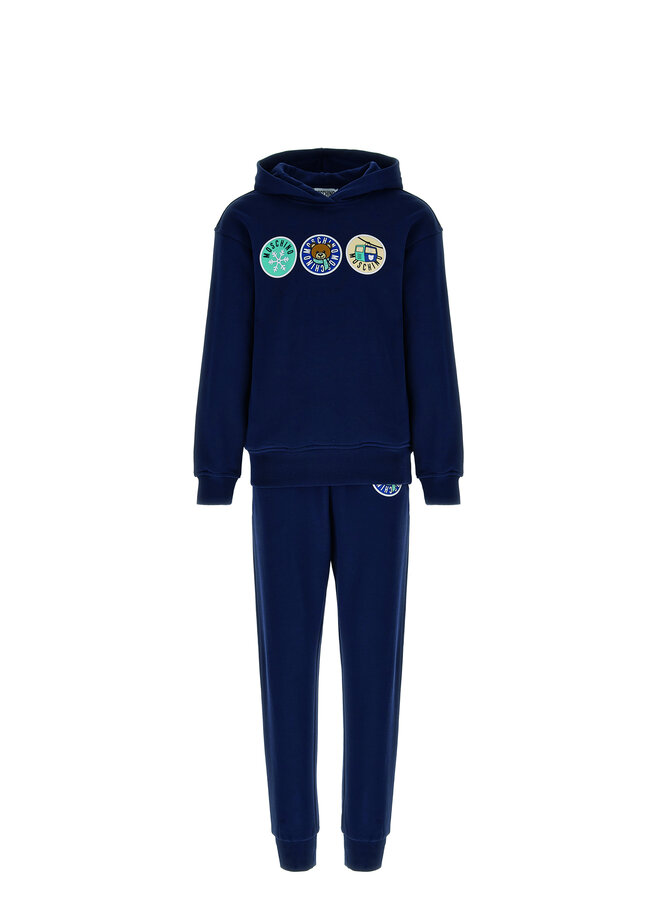 Moschino FW23  - HUK03I Hooded Tracksuit - Blue Navy