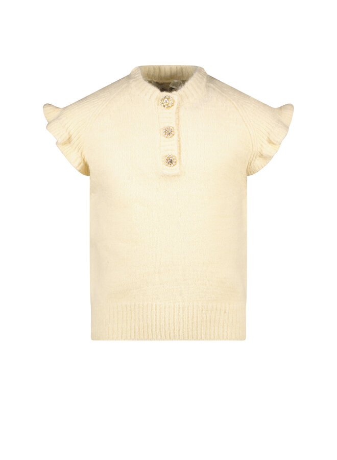 Le Chic FW23 - Olga Knitted Fancy Spencer - Pearled Ivory