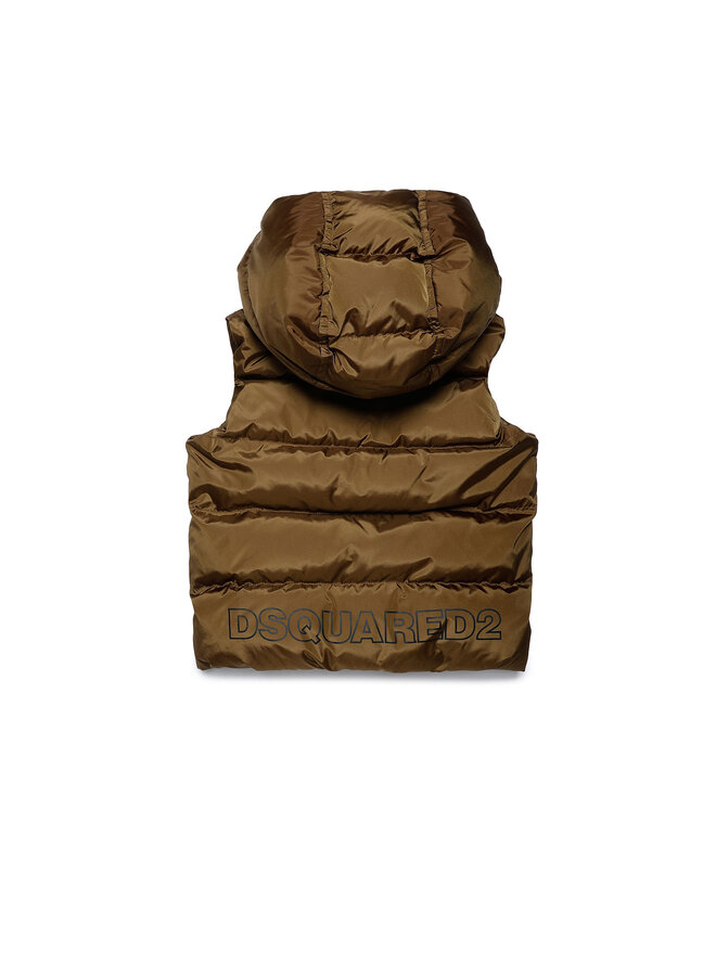 Dsquared2 Baby FW23 - DQ1789 Hooded Bodywarmer - Brown