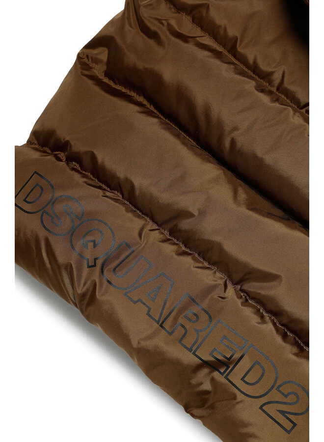 Dsquared2 Baby FW23 - DQ1789 Hooded Bodywarmer - Brown