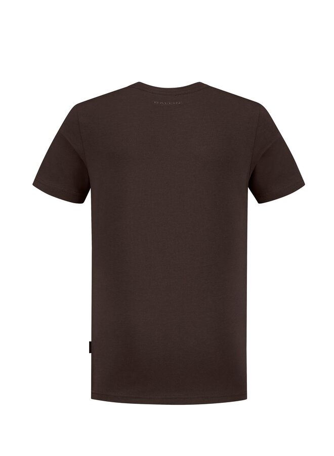 Ballin FW23 - 23037102 T-Shirt Front Print - Brown