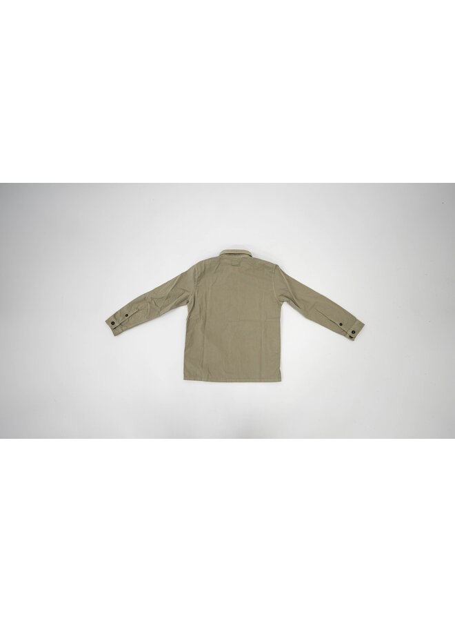 C.P. COMPANY FW23 - Shirt Long Sleeve In Gabardine - Silver Sage