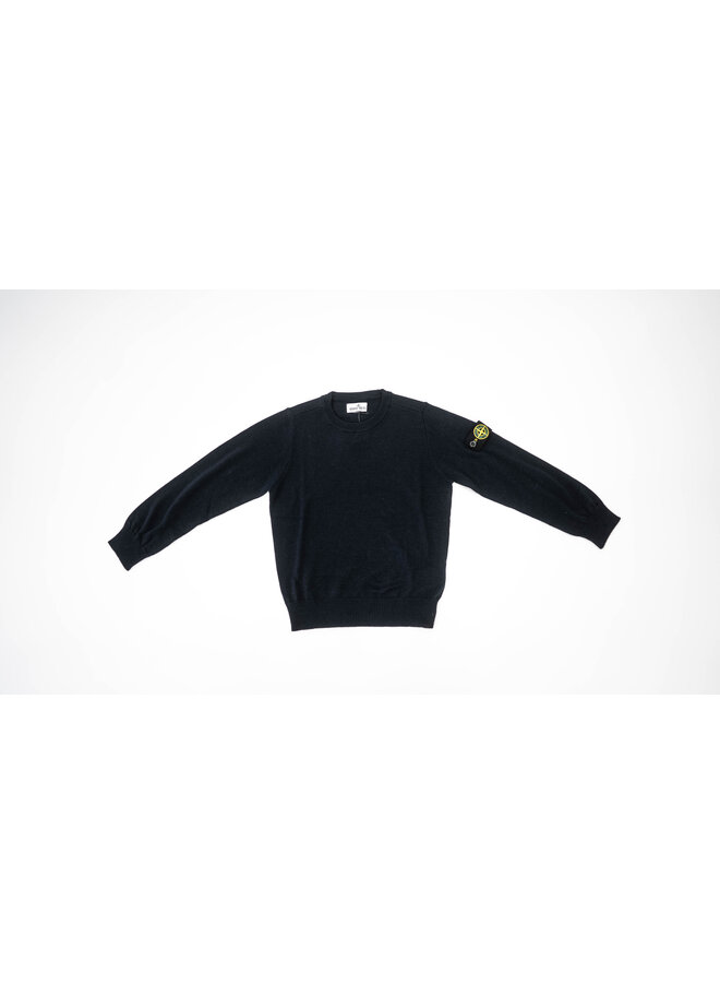 Stone Island FW23 - Felpa Logo-Patch Sweatshirt - Navy Blue