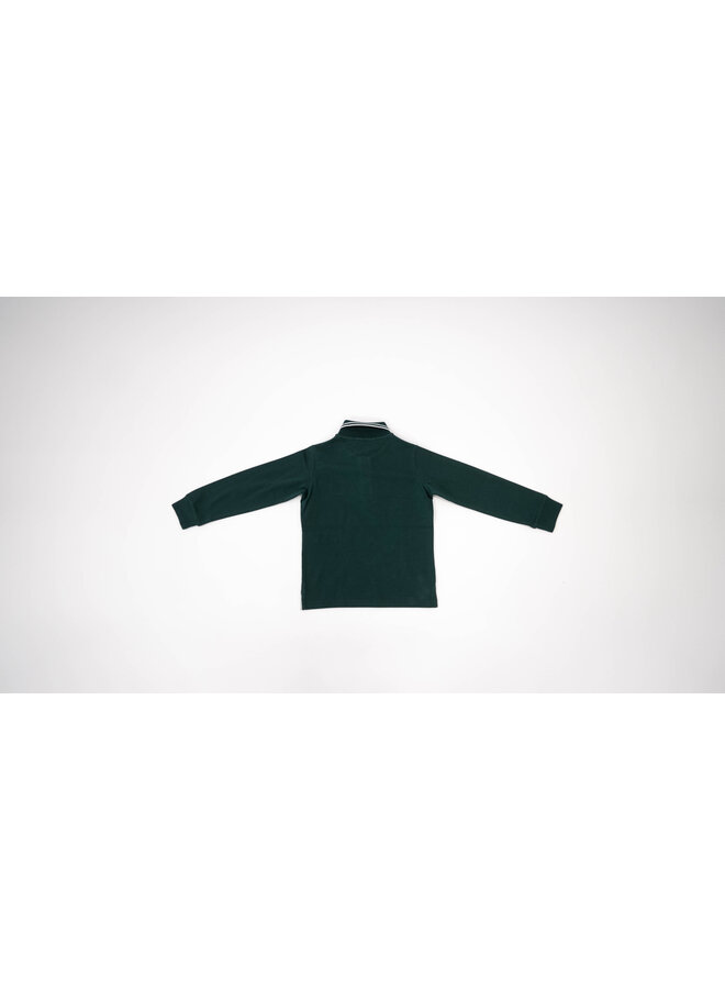 Stone Island FW23 - Polo Shirt Logo-Patch Longsleeve - Bottle Green