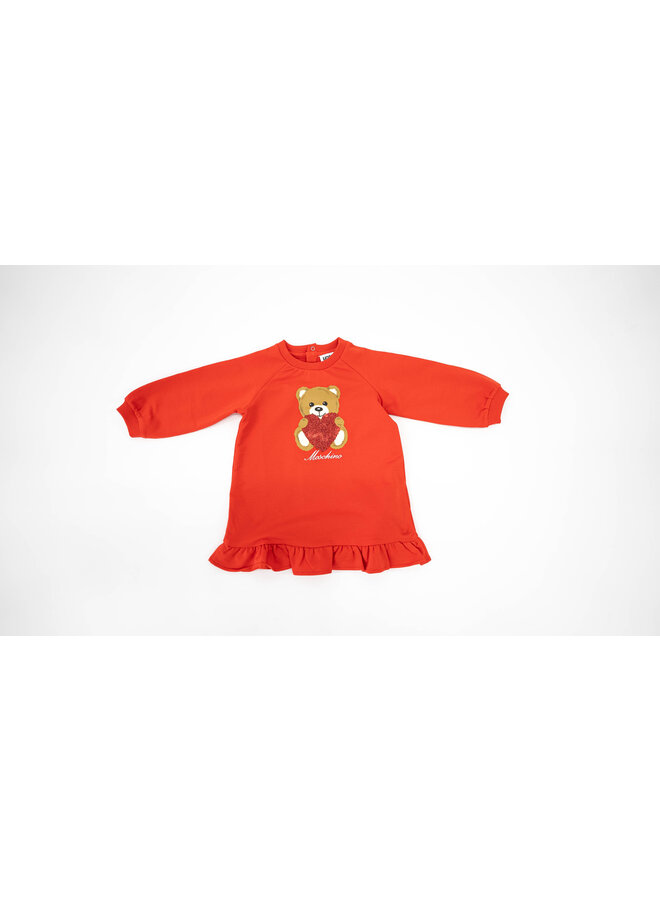 Moschino Baby FW23 -  MDV0AP Dress - Poppy Red