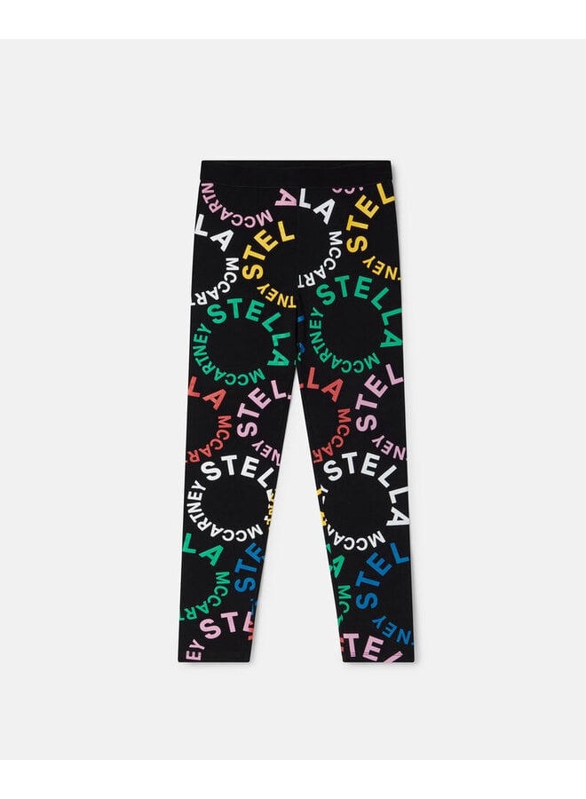 Stella McCartney Girl FW23 - TT6D60  Leggings - Black/Colourful