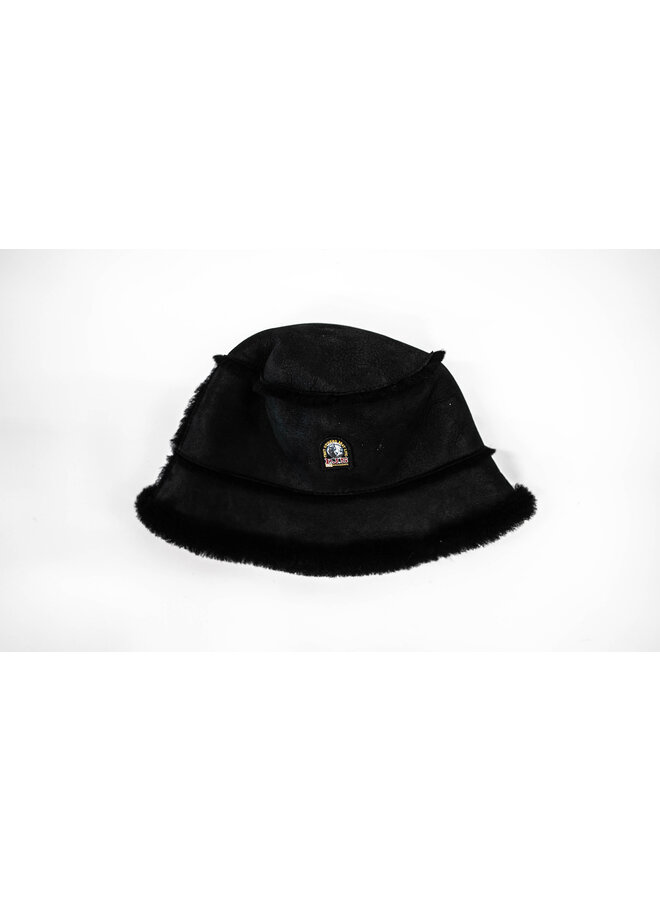 Parajumpers Kids FW23 - Shearling Bucket Hat - Black