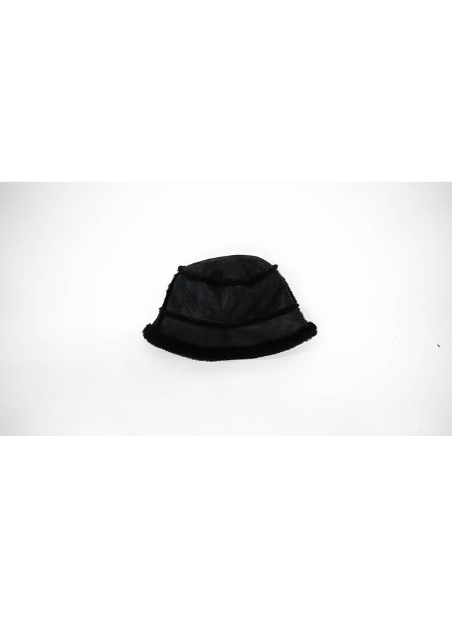 Parajumpers Kids FW23 - Shearling Bucket Hat - Black