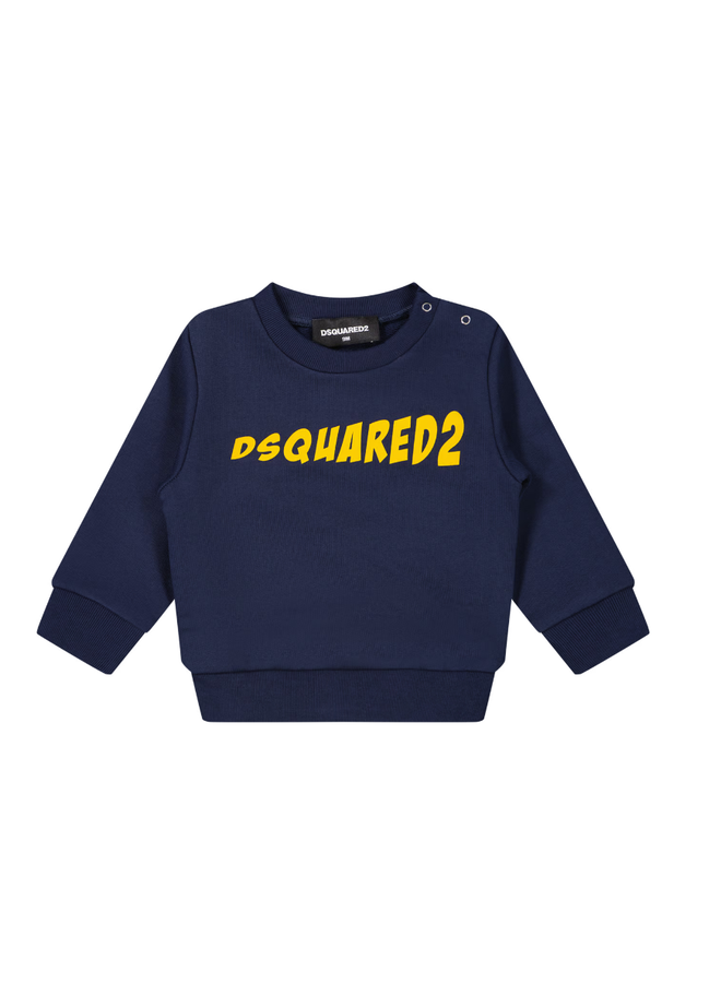 Dsquared2 Baby FW23 - DQ1796 - Sweatshirt Print - Dark Blue