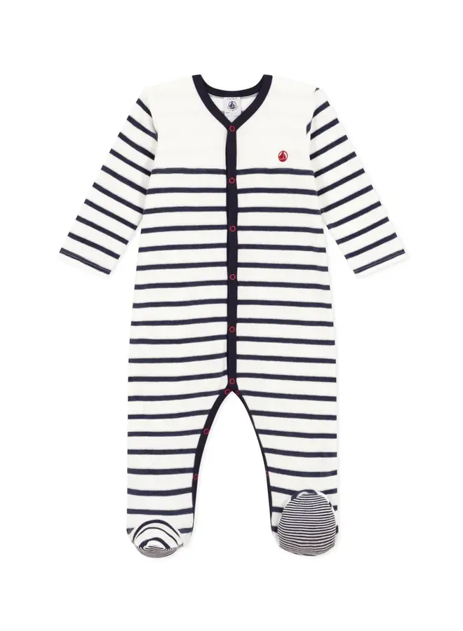 Petit Bateau - Dors Bien Y - Marshmallow/Smoking