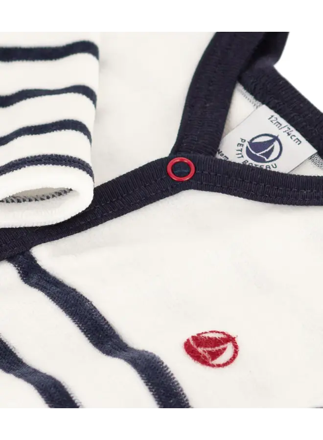 Petit Bateau - Dors Bien Y - Marshmallow/Smoking