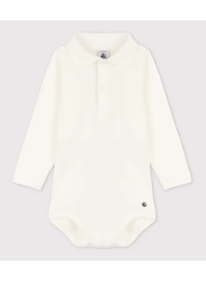 Petit Bateau - Body Polo - Marshmallow