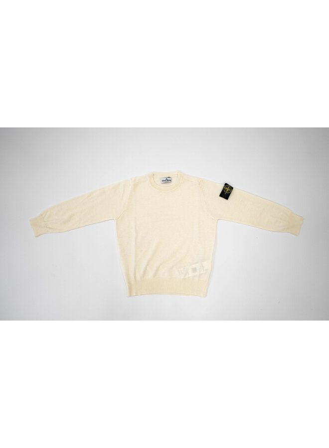 Stone Island FW23 - Felpa Logo-Patch Sweatshirt - Ivory