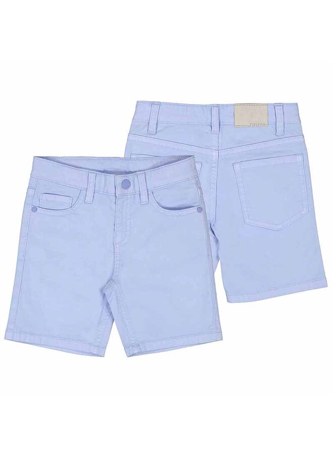 Mayoral SS24 - 5 Pocket Twill Shorts - Powder Blue