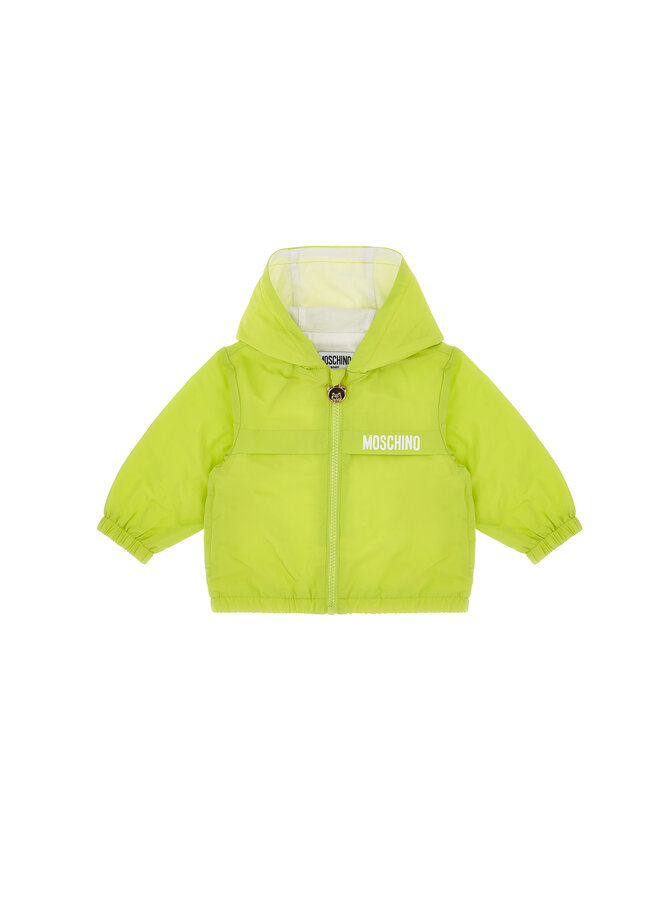Moschino SS24 - Baby Hooded Jacket - Sunny Lime