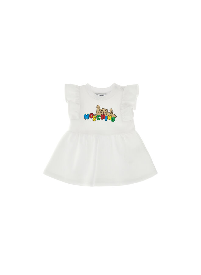 Moschino SS24 - Baby Dress - Bianco/White