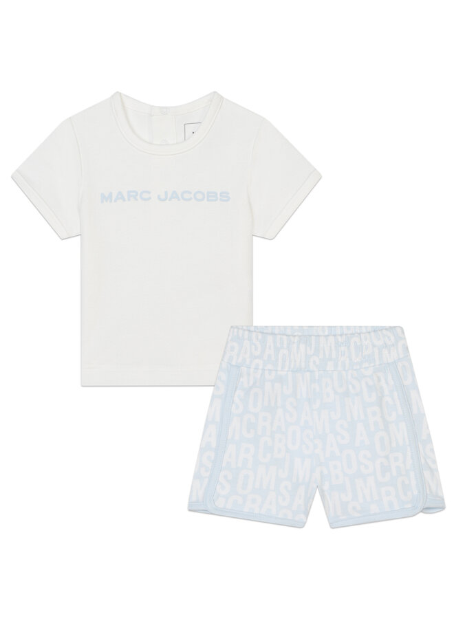 Marc Jacobs SS24 Baby Boy - T-Shirt & Shorts Set - Light Blue