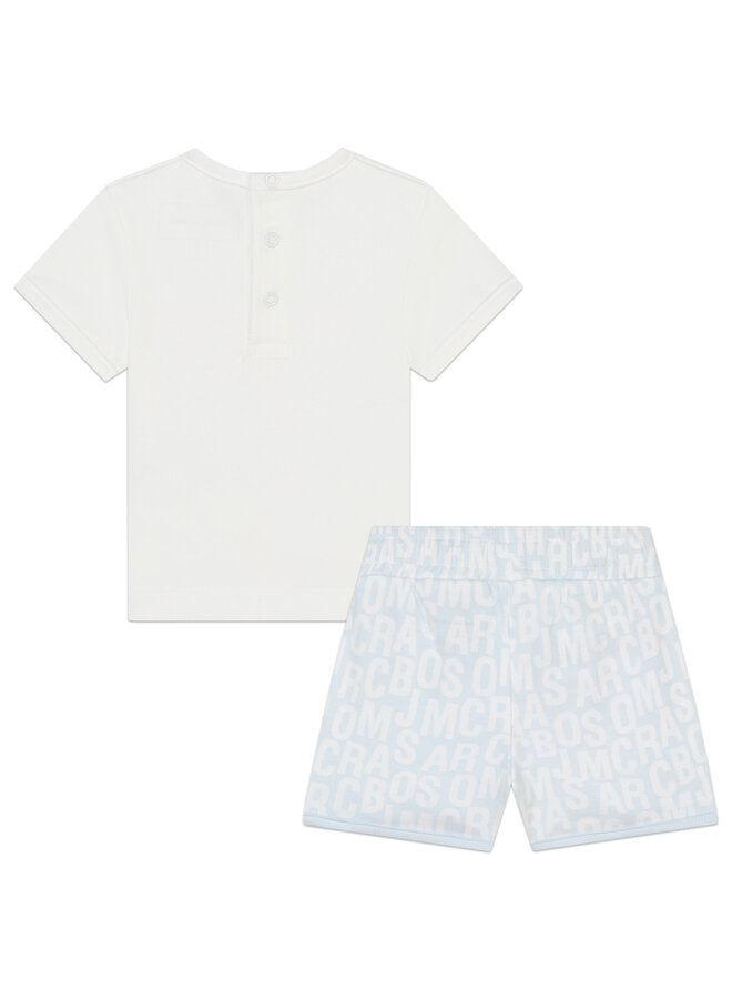 Marc Jacobs SS24 Baby Boy - T-Shirt & Shorts Set - Light Blue