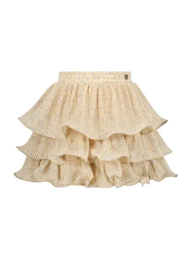 Le Chic SS24 - Tesra Plisée Voile Skirt - Light Cappucino