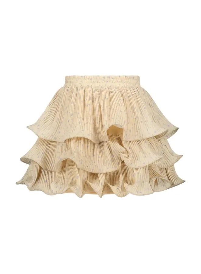 Le Chic SS24 - Tesra Plisée Voile Skirt - Light Cappucino