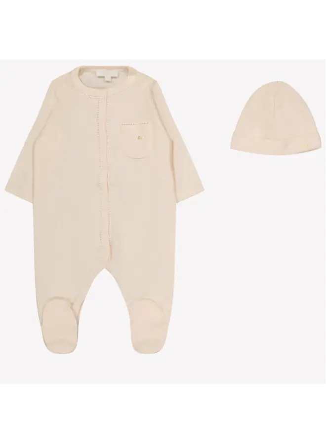 Chloé SS24 - Giftbox Babygrow & Hat - Salmon