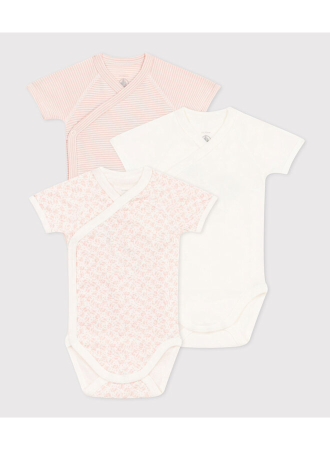 Petit Bateau - 3 Bodies Set - Pink