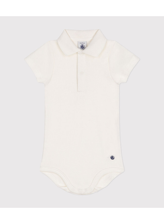 Petit Bateau - Body Polo - Marshmallow