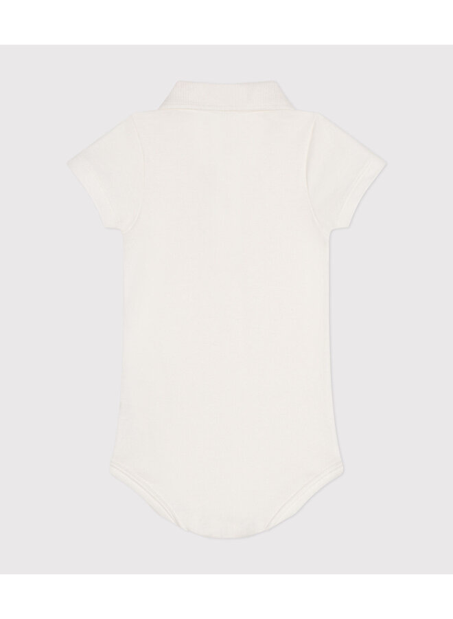 Petit Bateau - Body Polo - Marshmallow