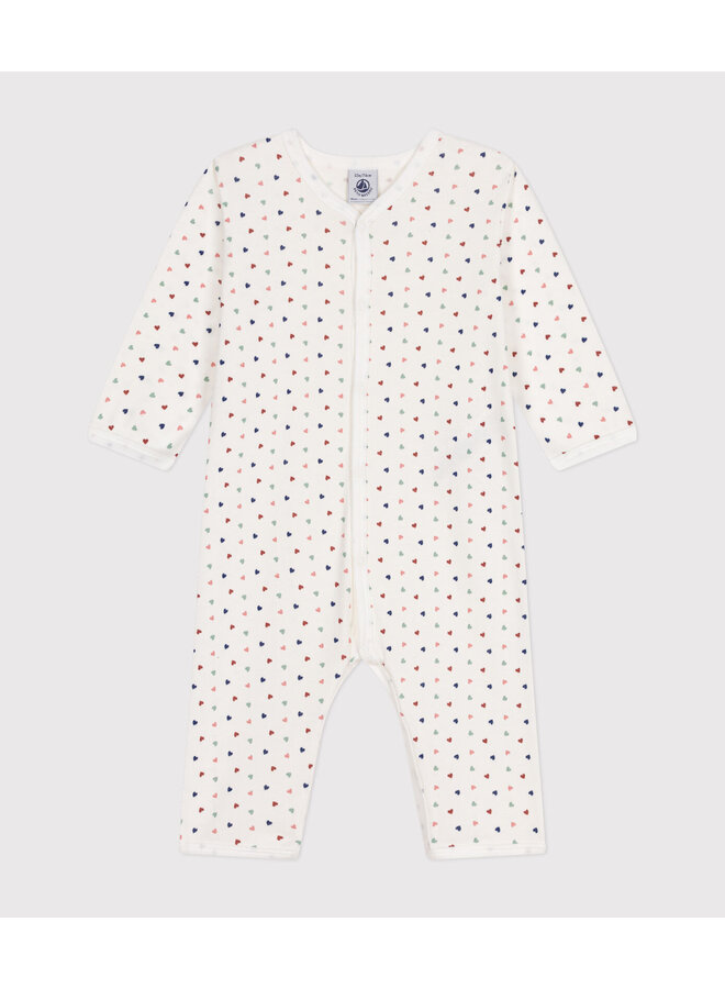 Petit Bateau - Bodyjama - Marshmallow/Multicolor