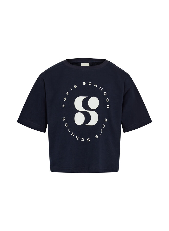 Sofie Schnoor SS24 Girl - T-Shirt - Dark Blue