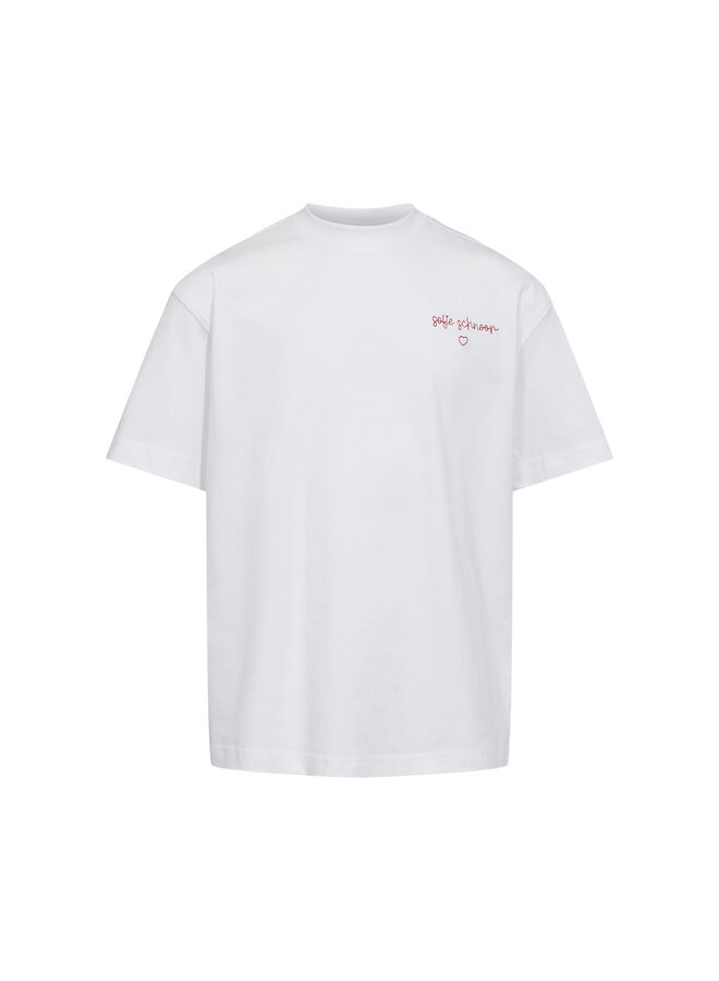 Sofie Schnoor SS24 Girl - T-Shirt - Brilliant White/Red