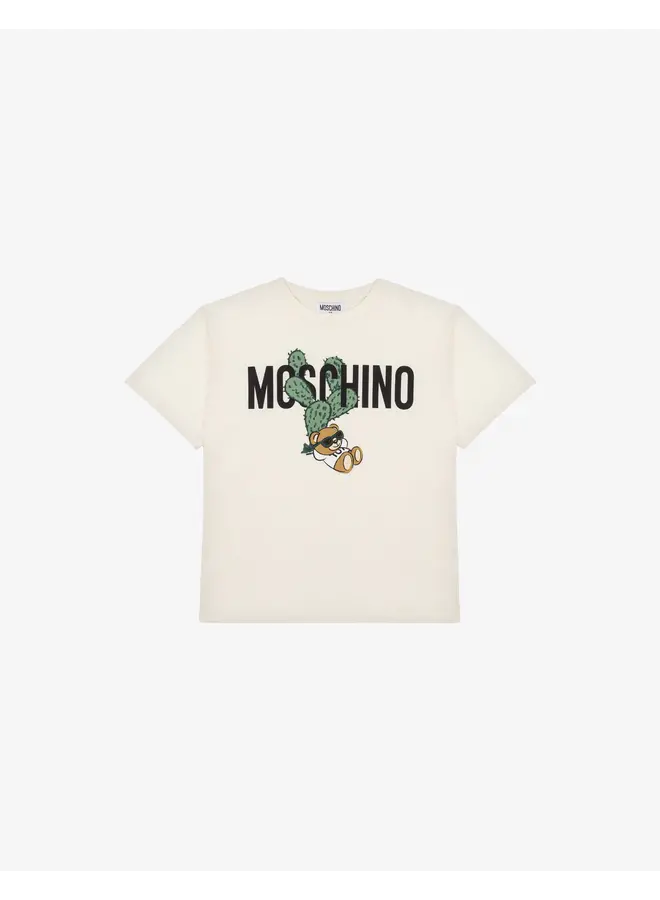Moschino SS24 - Baby T-Shirt - Milk Cream Cactus