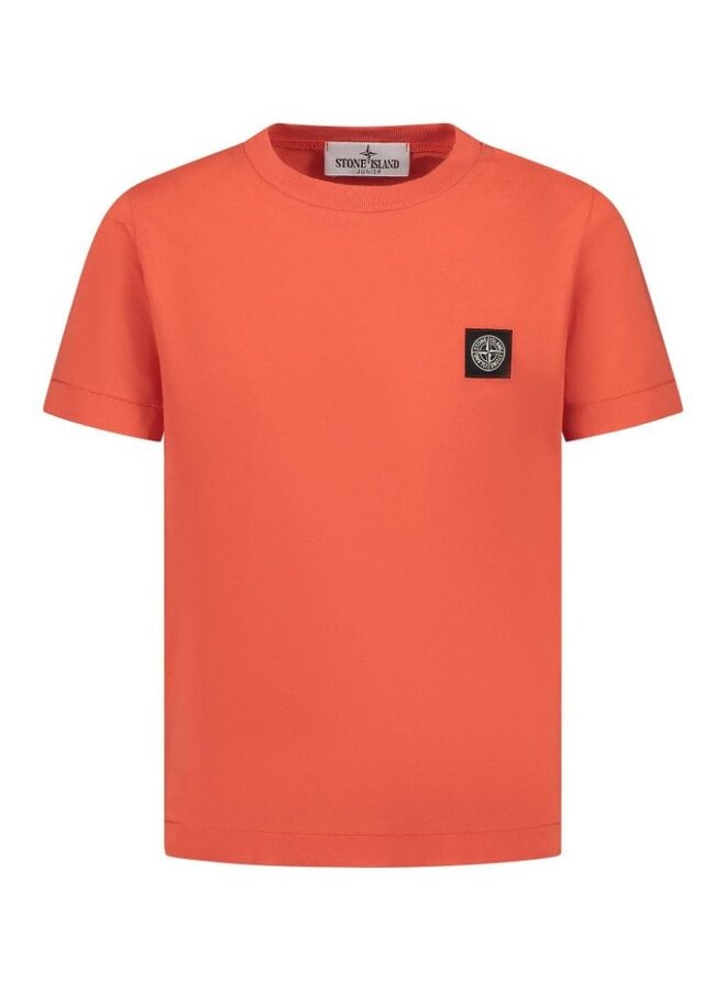 Stone Island SS24 - T-Shirt Logo-Patch - Orange Red