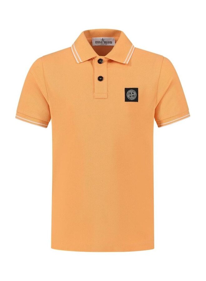 Stone Island SS24 - Polo Shirt Logo-Patch - Orange