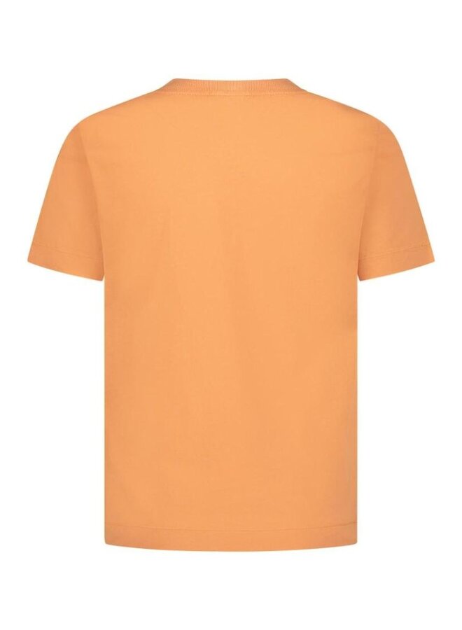 Stone Island SS24 - T-Shirt Logo-Patch - Orange