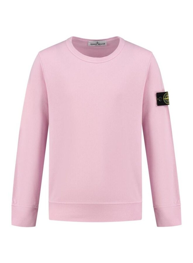 Stone Island SS24 - Felpa Logo-Patch Sweatshirt - Pink