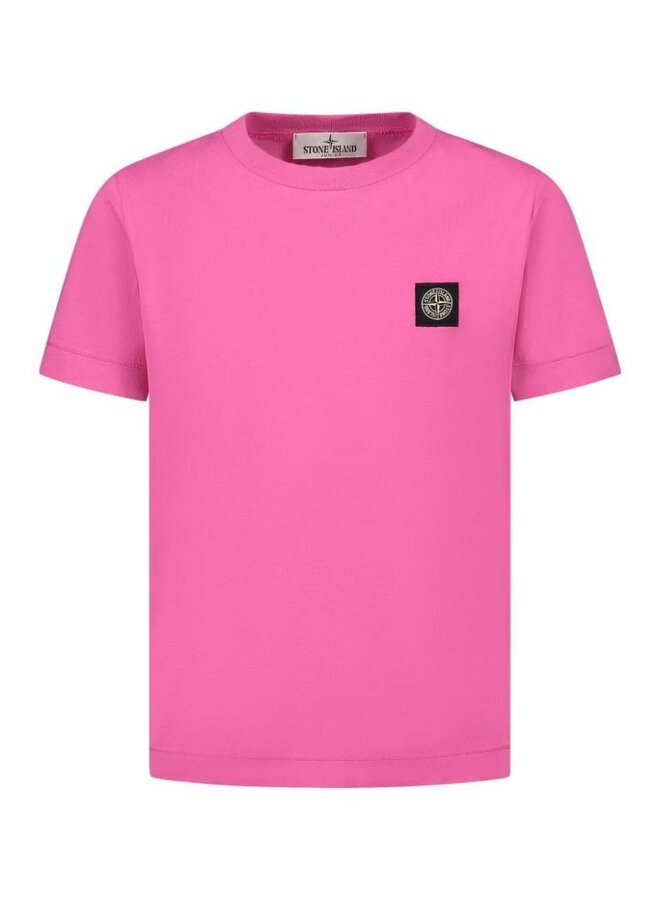 Stone Island SS24 - T-Shirt Logo-Patch - Fuchsia