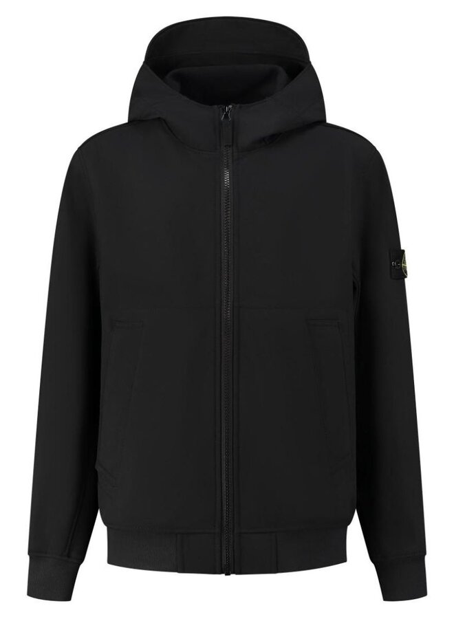 Stone Island SS24 - Logo-Patch Softshell Jacket - Black