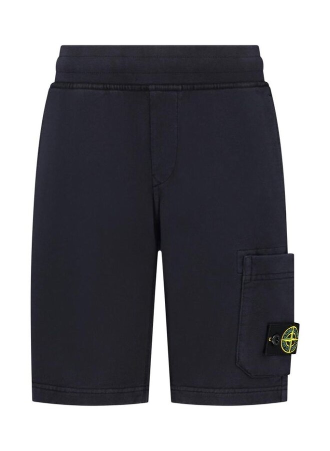 Stone Island SS24 - Felpa Bermuda Shorts - Black