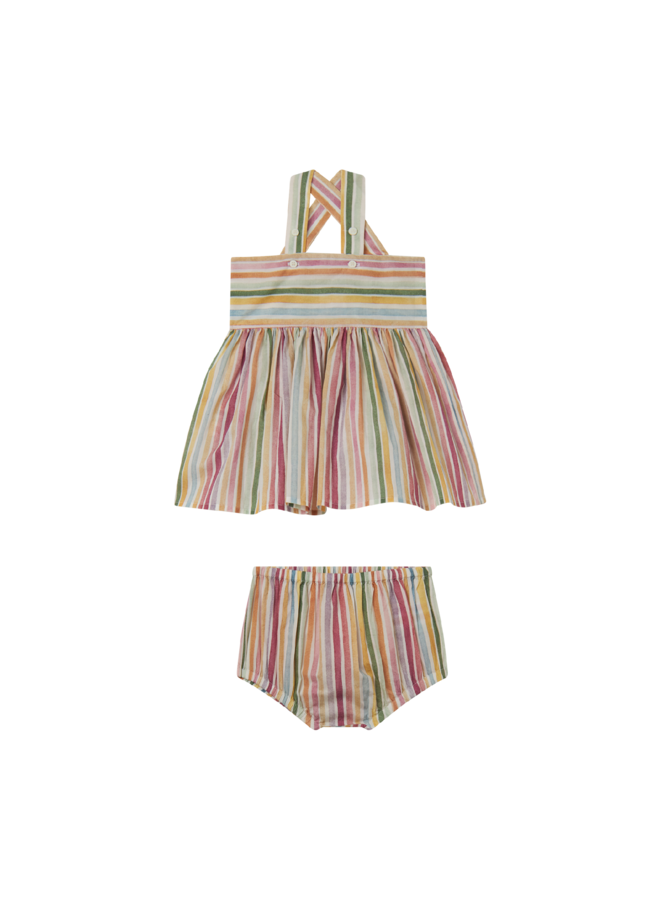 Stella McCartney SS24 Baby - Dress - White/Multicolor