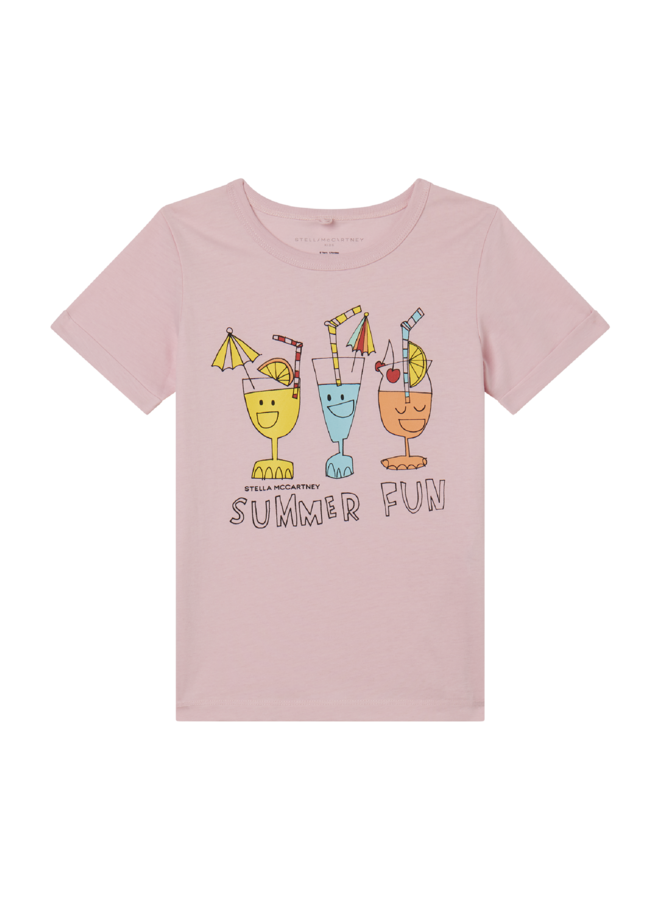 Stella McCartney SS24 Girl -  T-Shirt - Pink