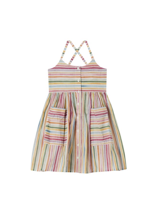 Stella McCartney SS24 Girl  - Dress- White/Multicolor