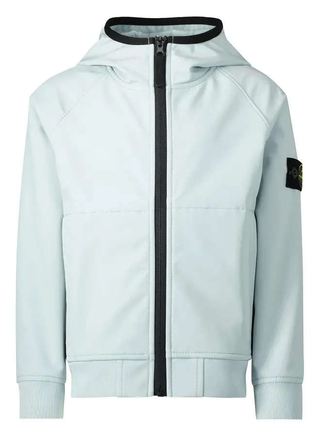 Stone Island SS24 - Logo-Patch Softshell Jacket - Sky Blue