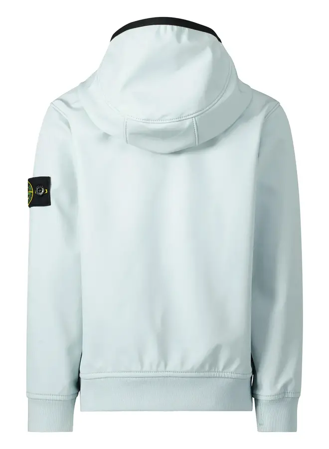 Stone Island SS24 - Logo-Patch Softshell Jacket - Sky Blue