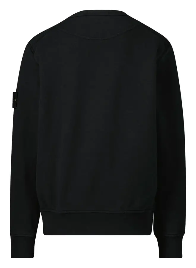 Stone Island SS24 - Felpa Logo-Patch Crewneck Sweater - Black