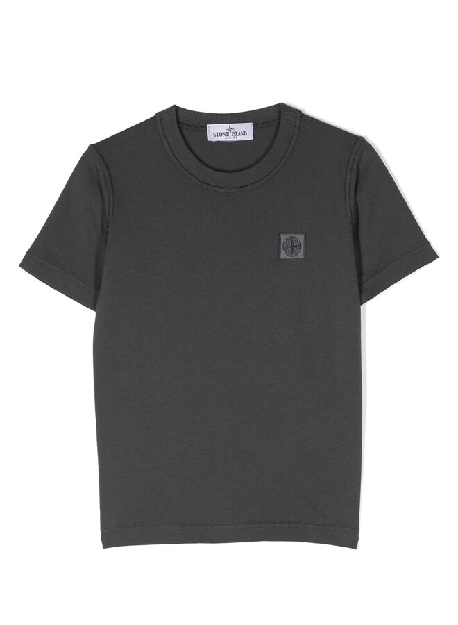 Stone Island SS24- T-Shirt Logo-Patch  - Blue Grey